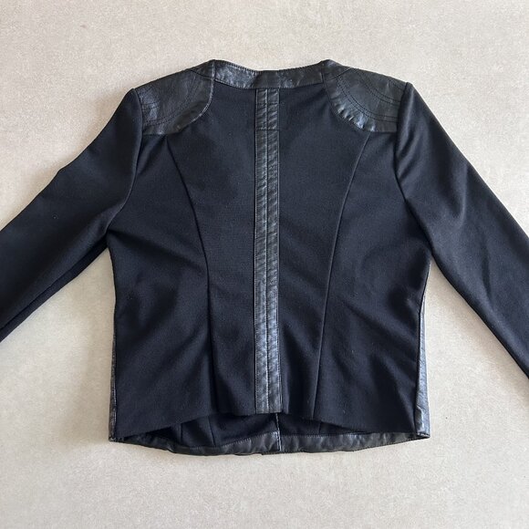 Guess Mixed Media Faux Leather Jacket ASO Katherine Pierce - Picture 7 of 11